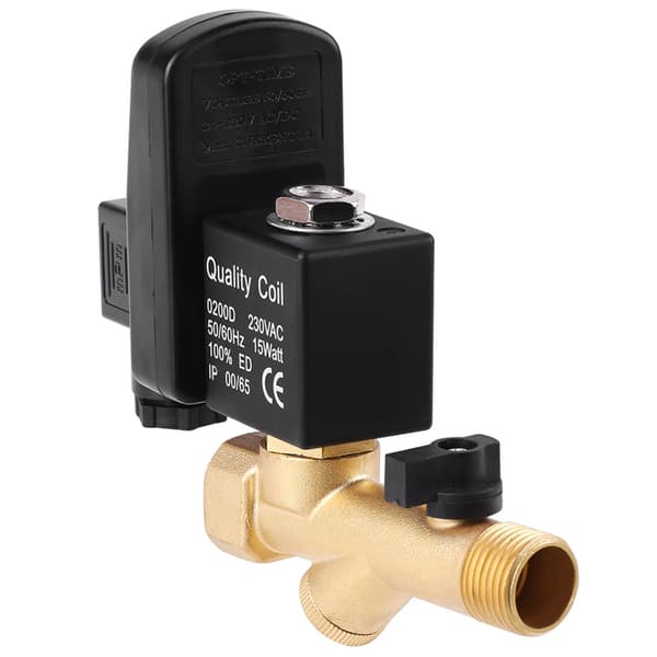 Automatisk Elektronisk Timer Aftapsningsventil til Luftkompressor Kondensat G1/2 DN15 AC230V