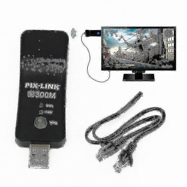 Smart TV LAN-adapter til Ethernet og trådløs Wi-Fi-forbindelsesdongle