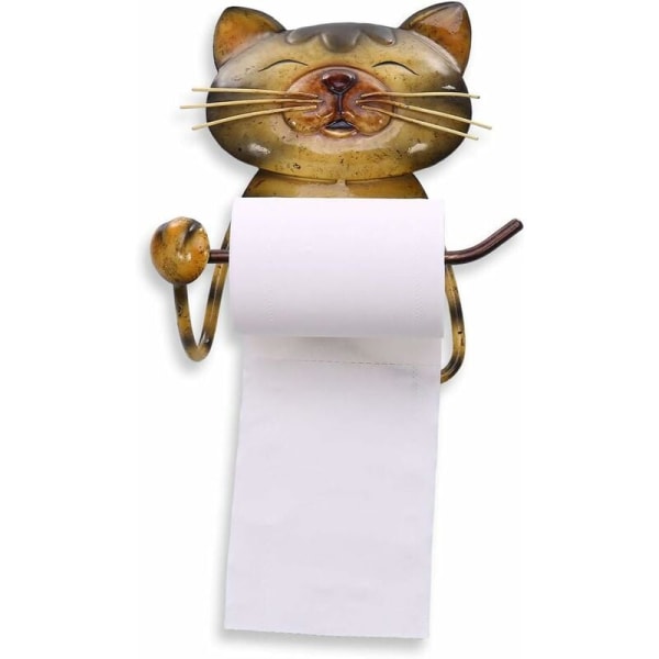 Kreativ kattunge-formad pappersrulle toalettpappershanddukshållare (kattunge rullpapper vägghängande 18*8*22cm),