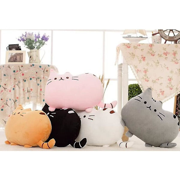100 % puuvillaa pehmo istuintyyny, Kawaii sarjakuva, smiley , kissa, pehmo, 16 Pink