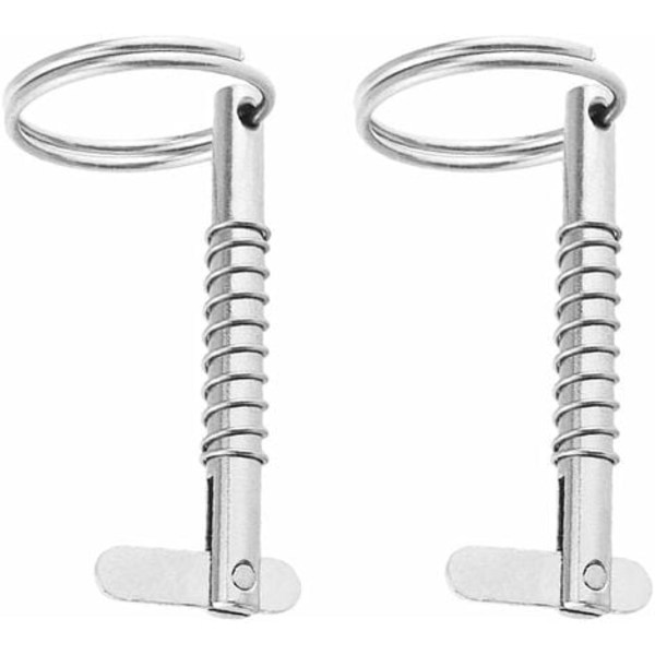 Diameter Bimini Boat Quick Release Pins med knast og fjeder, marine hardware, 316 rustfrit stål med trækring 5x51 mm