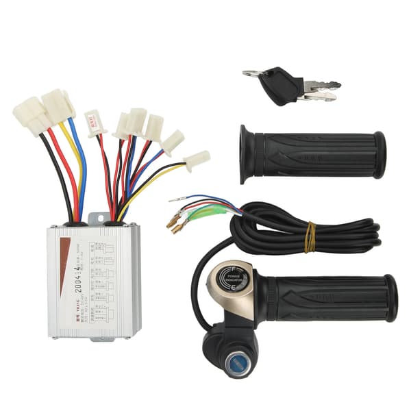 48V 500W E-sykkel Gasshåndtak Låsing Hastighetskontroller Kit med Strømdisplay