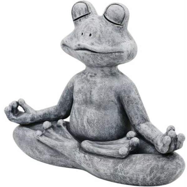 Stenhave, Frø Buddha Ornament, Udendørs Meditation Frø Statue, Meditation Frø Statue til boligdekoration Udendørs A