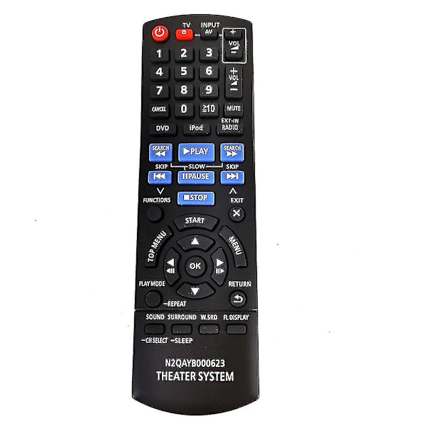 ersättning N2qayb000623 För Panasonic hemmabiosystem Fjärrkontroll Sa-xh150 Sc-pt470 Sc-pt475