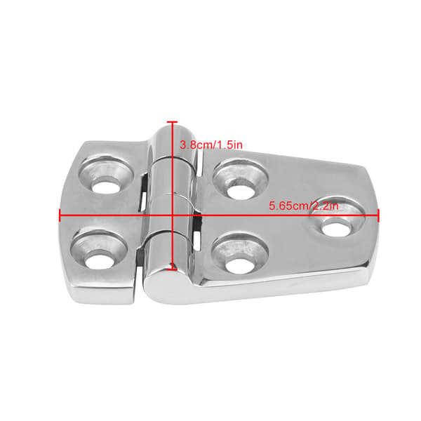 Hyttedør Rustfritt Stål Lukke Spoldørhengselutskifting for Marinbåt 57 * 38mm