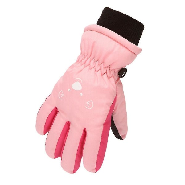 Holdbare vandtætte varme handsker til drenge Pink