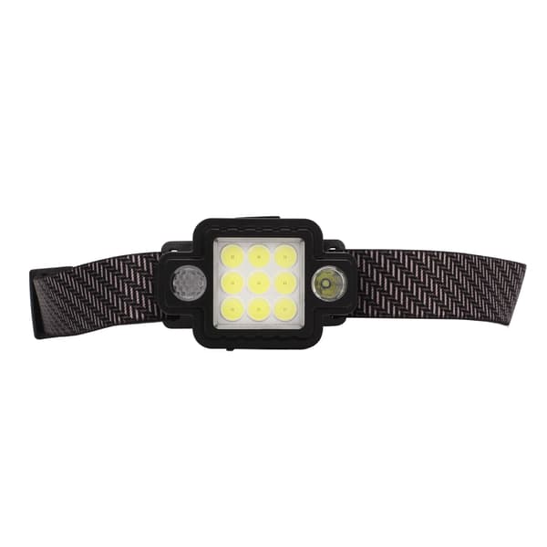 USB Magnetisk LED Hodelykt Ultralett COB Multifunksjon ABS Hodelykt med Rød Blå Lysmodus for Utendørs Natt