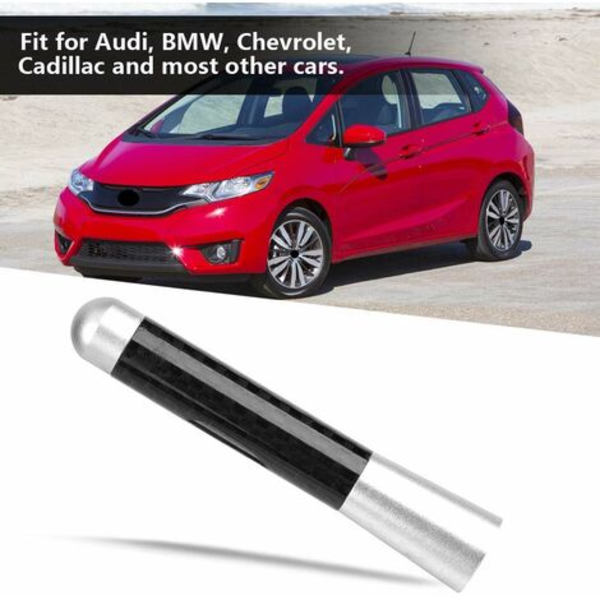 Autoantenni, 8cm hiilikuituruuviradion lyhyt antenni universal automodifiointiin (hopea)