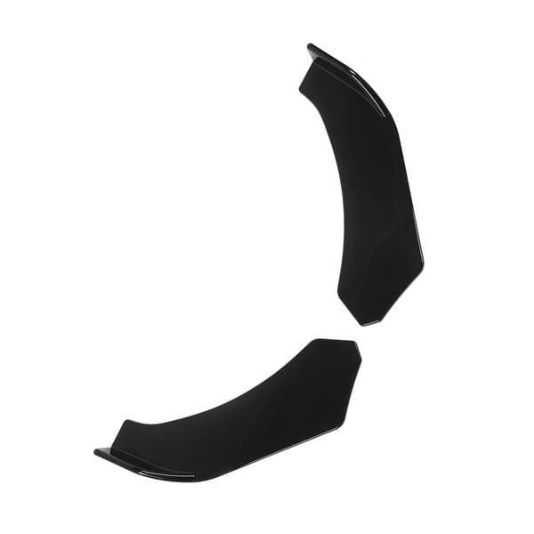 Universal Front Bumper Lip Gloss Svart 57cm Vänster Höger Bumper Lip Splitters Winglets för Fordon