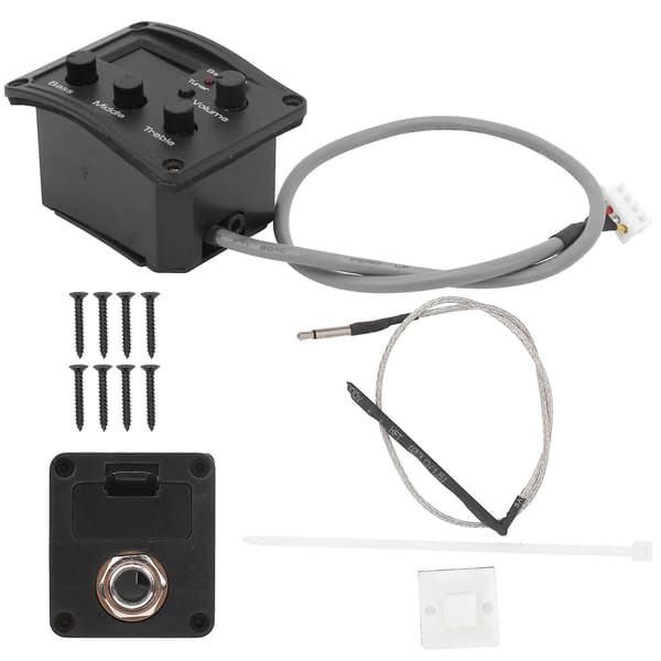 Ukulele Pickup EQ Farvetuner med LED-display Elektrisk boks 3-segment equalizer Musikalsk[ht] 225 5