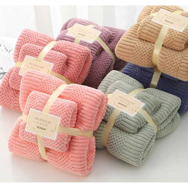 Coral Velvet Quick Dry imukykyinen set (Gaomi Jixiangge - Bean Paste Color)