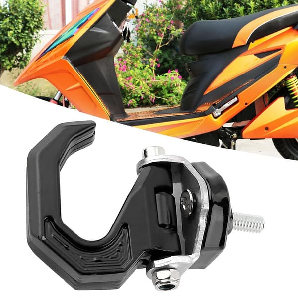Universal Motorcykel Bagagepose Modificeret Aluminium Legering Hængsel Krog Holder Sort/Sølv