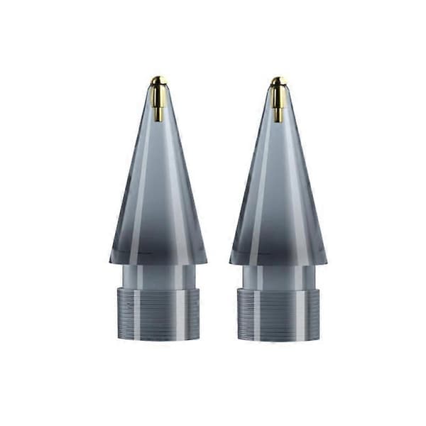 Til Apple Pencil 1/2 2 stk. Stylus Gennemsigtig Erstatningsspids, Spec: Rund (Grå) Not Specified