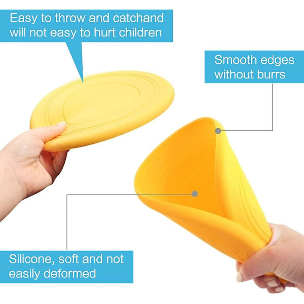 2kpl silikoniharjoittelufrisbee