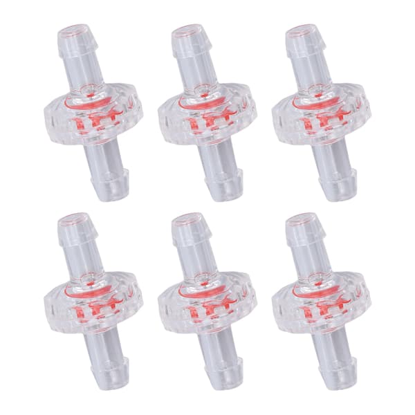Transparent 5 mm PP Plastik Vandstop Kontraventil 10-pak