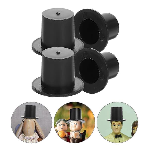 Dekorative flosshatter til dekor 120 stk miniatyrhatter DIY festtilbehør