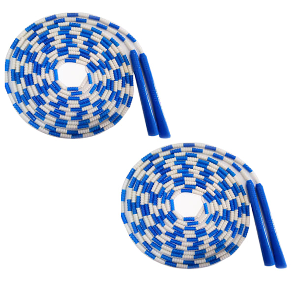 Langt reb med perler, hoppereb til flere personer i en gruppe, blue5m