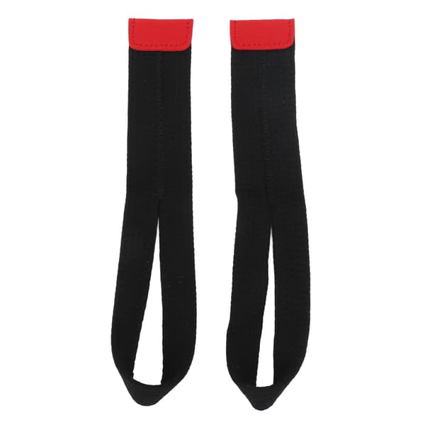1 par Løftende Håndledsrem Blød Polyester Fast Anti Slip Gym Styrketræning Håndledsrem Sort