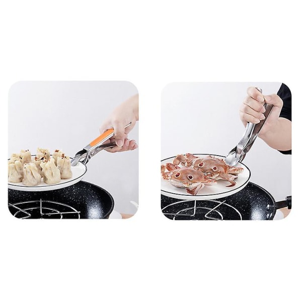 2 stk rustfritt stål multifunksjonelle anti-skallingsklemmer