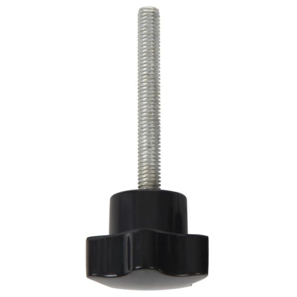 6 stk. M6 x 50 mm låsende stjerneformet plasthode hangjengeknottgrep