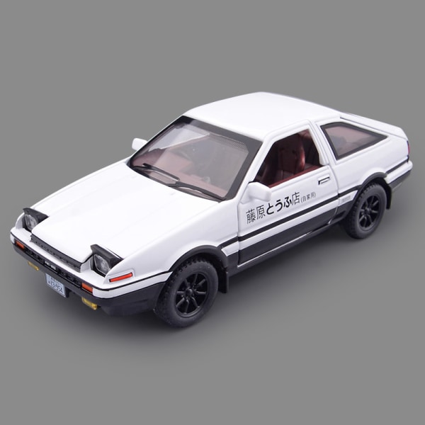 Simulering AE86 billeksak initial D legeringsmodell White