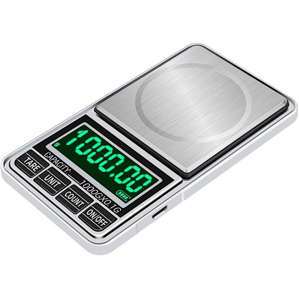 Electronic Scale Mini Portable USB Plug-in Smycken Scale 0,01g Noggrannhet (500g/0,01g + USB -kabel)