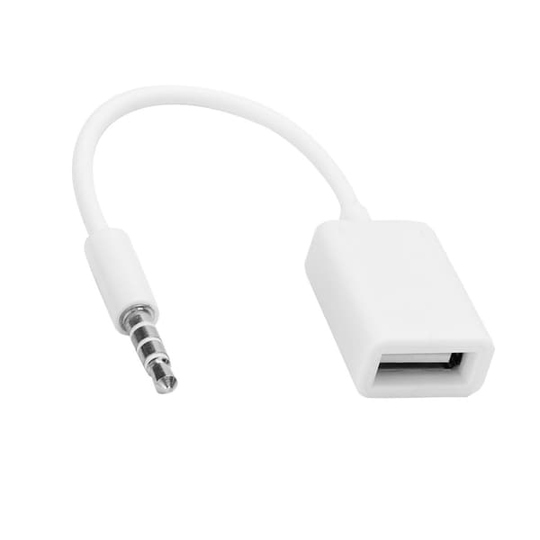 3.5mm Hanstik til USB Hun AUX Lydkabel Konverter Adapterledning