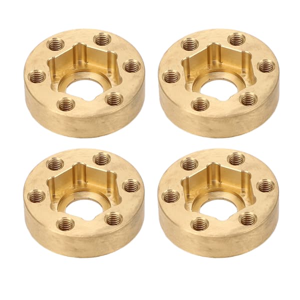 4 STK RC Hex Nav Adapter 1,9 2,2 tommer Rustfri Bredde Messing Hjulvægte til RC Crawler 9 mm / 0,35 tommer