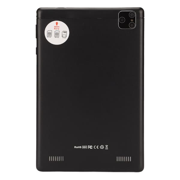 8 tommer tablet-pc sort håndholdt tablet-pc til Android5.1 2GB RAM 32GB ROM Dual SIM Dual Standby Calling Tablet 100-240V[ht] UK Plug