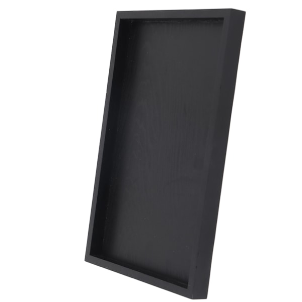 Rektangulär Serveringsbricka i Massivt Trä för Te, Kaffe och Snacks - 22*12*2cm Restaurangtallrik 22*12*2cm