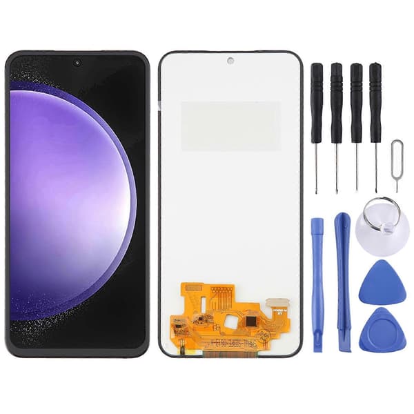 För Samsung Galaxy S23 FE SM-S711B TFT LCD-skärm Digitizer Komplett Enhet, Stöder Inte Fingeravtrycksidentifiering Inte angivet