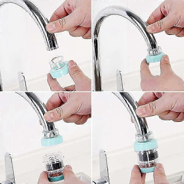 4 färger Mini Kranvattenfilter - Stänksäkert köksfilter