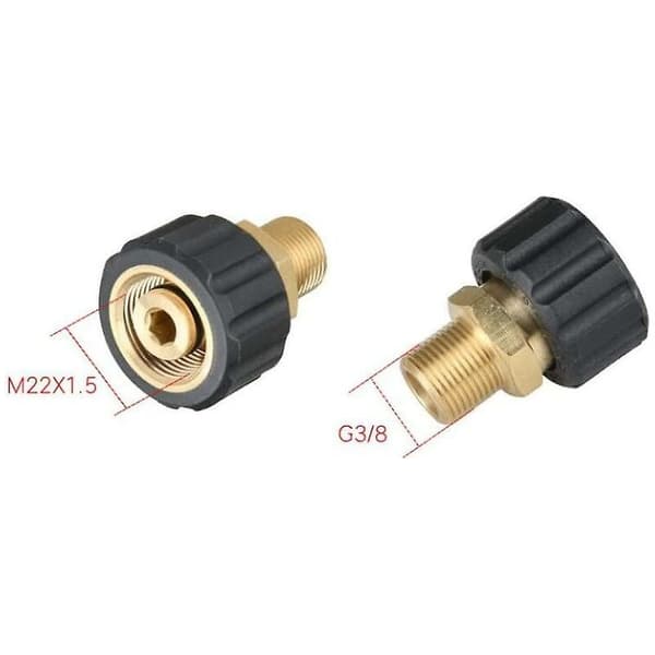 CHOYCLIT Dysefitting Adapter Tilbehør til højtryksrensere M22F G3 / 8F