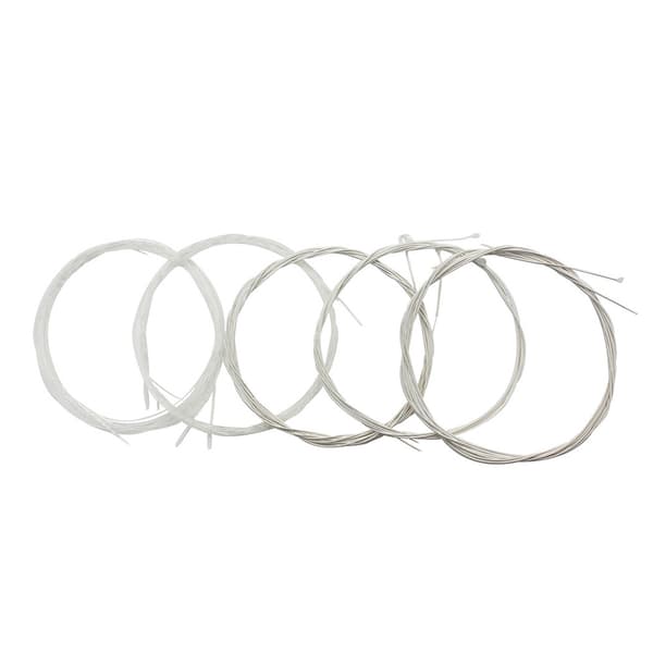 Klar Nylon Silverpläterad Kopparlegering Oud Strängar Ersättningsset 10 Strängar