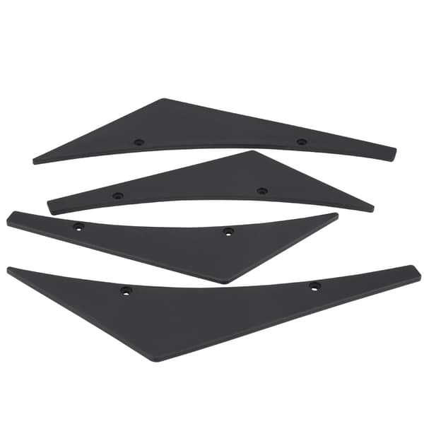 4 stk. Bil Forlygte Spoiler Splitter Fin Canards Karosseri Spoiler Universal Sort