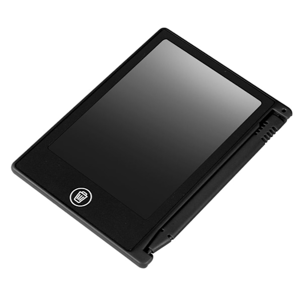 4,5-tommers LCD-skrivetavle for barn - Tegnebrett for notater og påminnelser (svart) Black