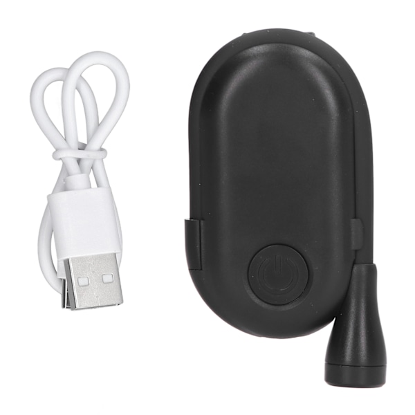 USB Genopladelig Clip-On Boglampe med Justerbar Lysstyrke og 3 Farvetemperaturer - Sort