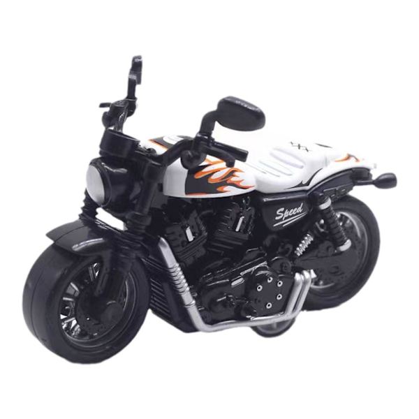 1:14 Harley Motorcykel Legering Modell Bil För Barn Leksaker För Pojkar Till white
