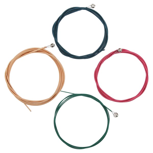 4-pack Akustiska Folk Elbas Gitarrsträngar Metall Ändkula Färg Ljust Starkt