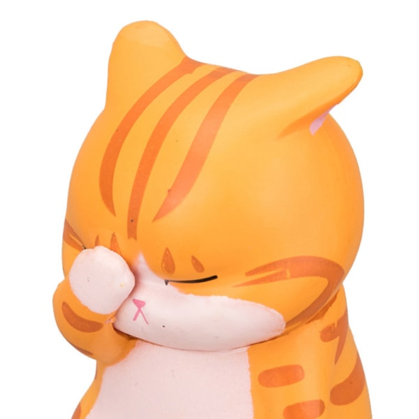 3kpl Peittävä Kasvot Kissafiguuri Söpö Kakku Ornamentti Työpöytä Lucky Cat Sarjakuva Anime Lucky Cat nukkelelu