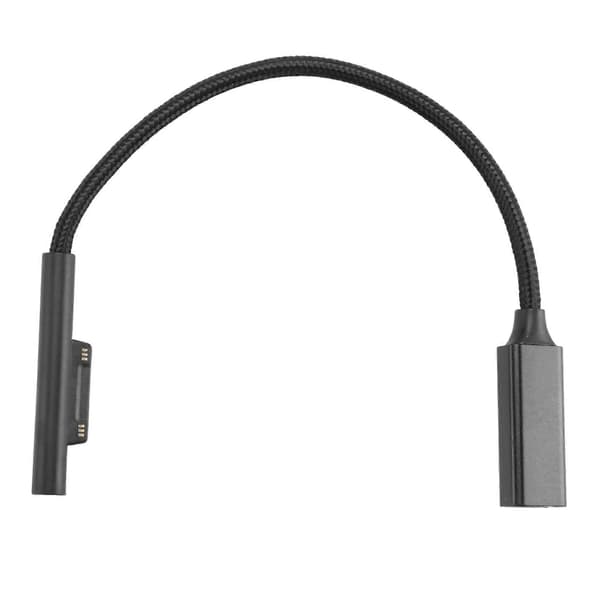 Nylonpunottu Surface Connect - USB-C-latauskaapeli Surface Pro7 Go2 Pro6 5/4/3 Surface Laptop Book[ht] Black