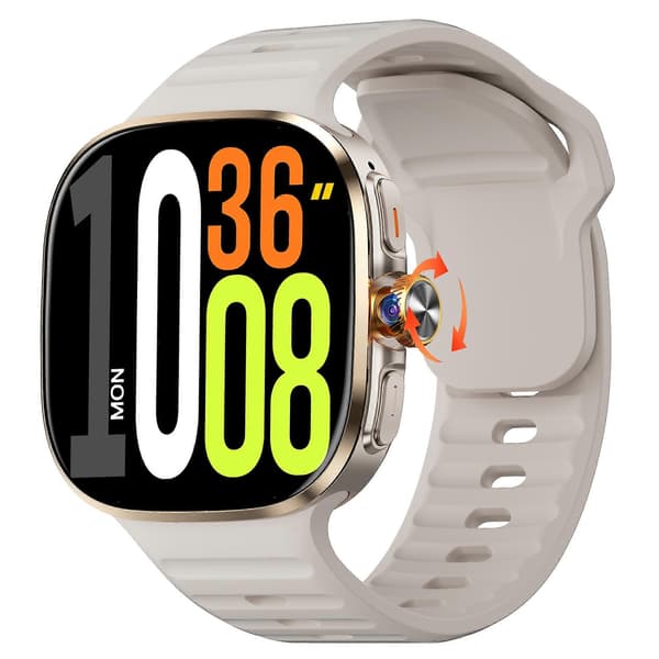 M99 2,4 tommer AMOLED Smartwatch 5G SIM-kort BT-assistent Dobbelt system GPS Sundhedsovervågning Silver