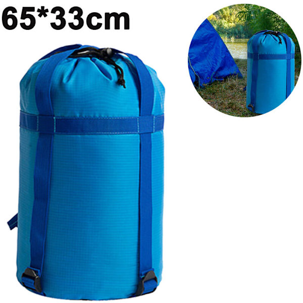 Stor höjd 65 * diameter 33 cm utomhussovsäck förstärkt kompressionssovsäck,
