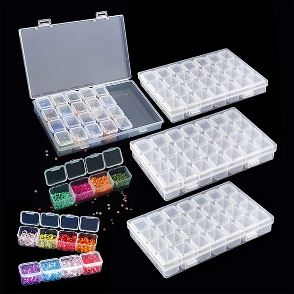 1kpl 28 Slots Diamond Embroidery Box Daimond Maalaus Tarvikkeet Laatikot Case Ristipistotyökalut, Canvas Pain