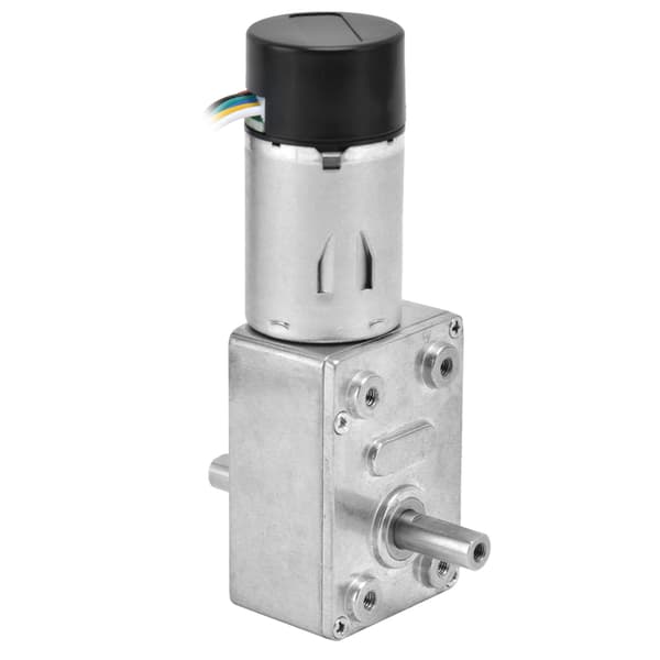 JGY 370 DC 12V 40RPM 15mm Dobbelt Aksel Encoder Gearmotor