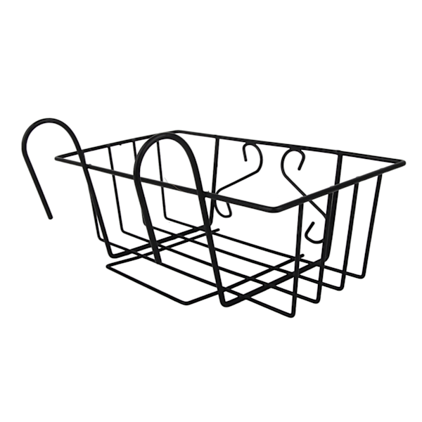 Rektangulær Plantestativ for Balkong - Blomsterpotteholder for Rekkverk