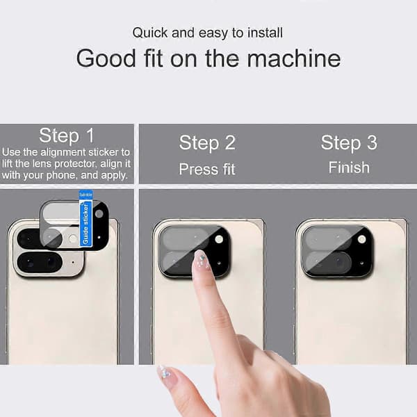 IMAK Bagkamera Linse Glas Film Sort Version Not Specified For Google Pixel 10 Pro Fold