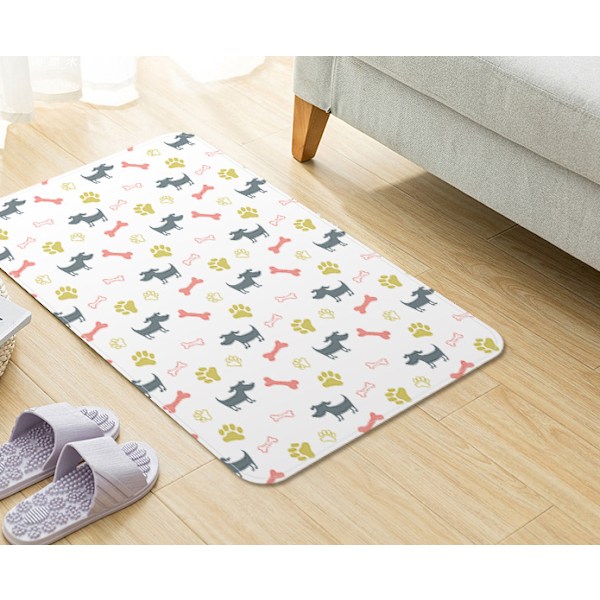 Halkfri absorberande golvmatta för husdjur, golvmatta för kök, badrum, 40*60 cm, A,
