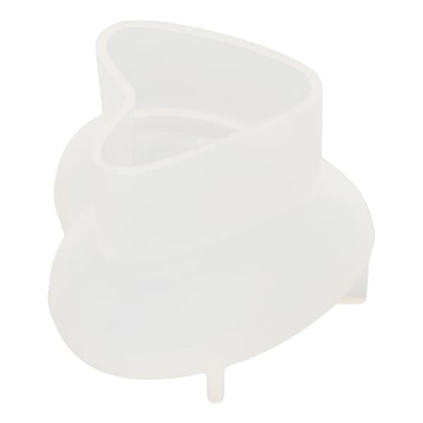 Silikonform Hjerteformet Eske Knapp DIY Aromaterapi Lys Krystall Epoksy Resin Form
