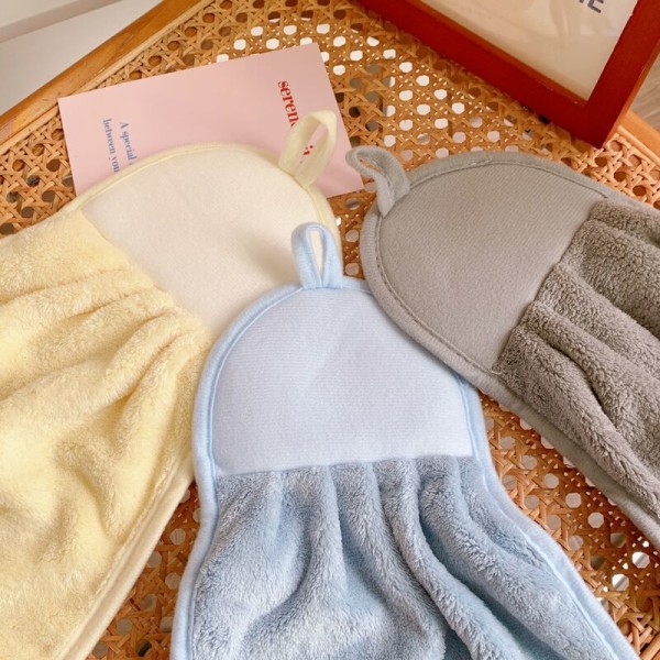 Håndklær kan henges Absorberende håndkle Barnehåndklær Babyhåndklær Søt hudvennlig andepingvin 3-delt sett,